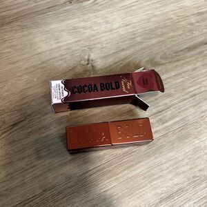 New Too Faced Cocoa Bold Em-power Cream Lipstick Triple Fudge Lipcolour Lipstick